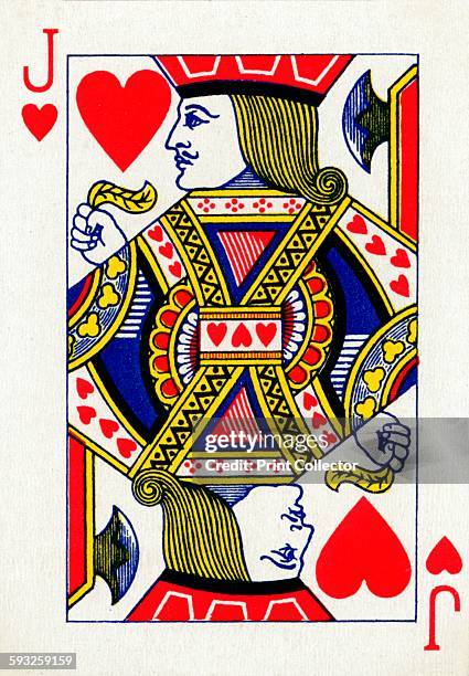 Artist Unknown, Jack of Hearts from a deck of Goodall & Son Ltd. Playing cards, circa 1940. [Goodall & Son Ltd., London, circa 1940]