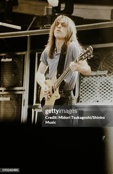 Malcolm Young at Donington Park Circuit, England, August 17, 1981.