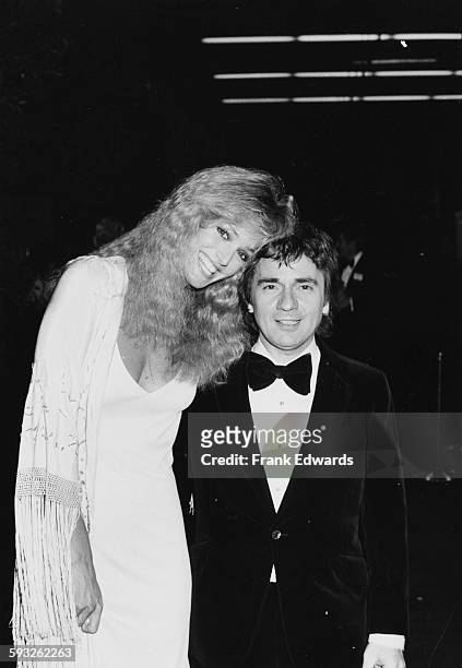Actors Dudley Moore and Susan Anton at the Golden Globe Awards, at the International Ballroom of the Beverly Hilton Hotel, California, January 1981.