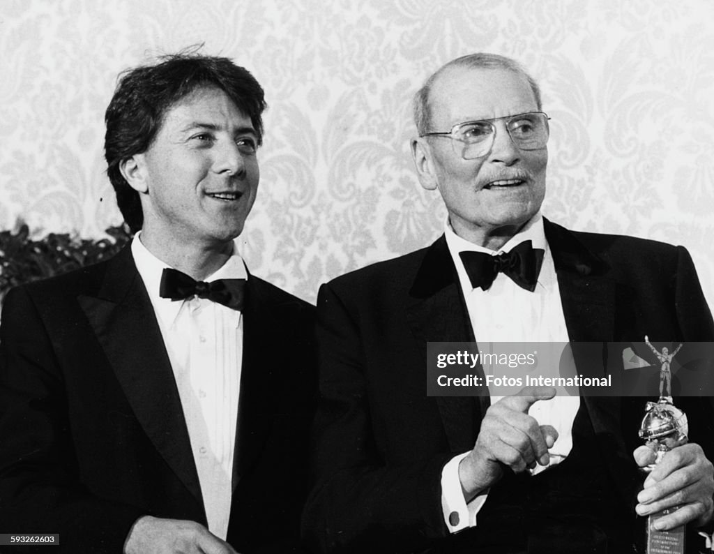 Dustin Hoffman And Sir Laurence Olivier
