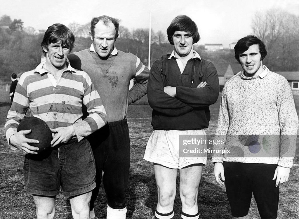 Sport - RugbyFour Morpeth Rugby Club stalwarts, left to right, David ...