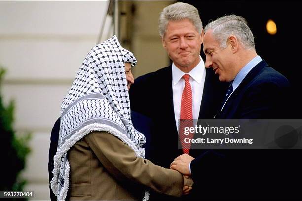 Clinton Overseeing Summit with Arafat and Netanyahu