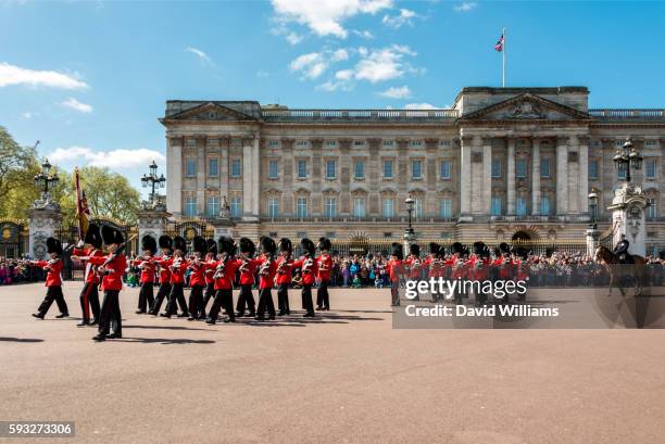 london, england, uk - changing of the guard stock pictures, royalty-free photos & images