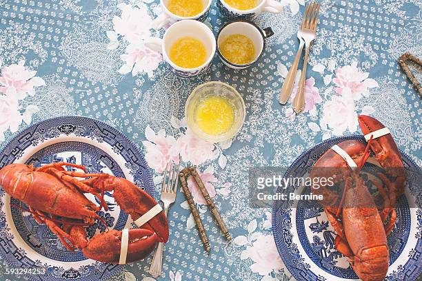 lobster dinner - halifax regional municipality nova scotia photos et images de collection