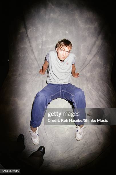 Blur at campaign event in Shibuya HMV, Tokyo, November 9, 1995.