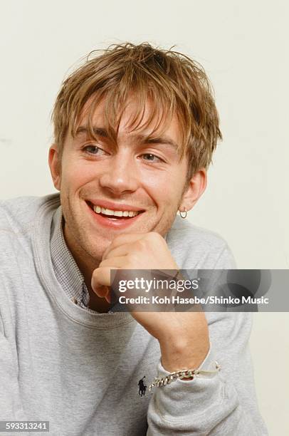 Blur Damon Albarn at a hotel in Sendai, Sendai, November 1995.