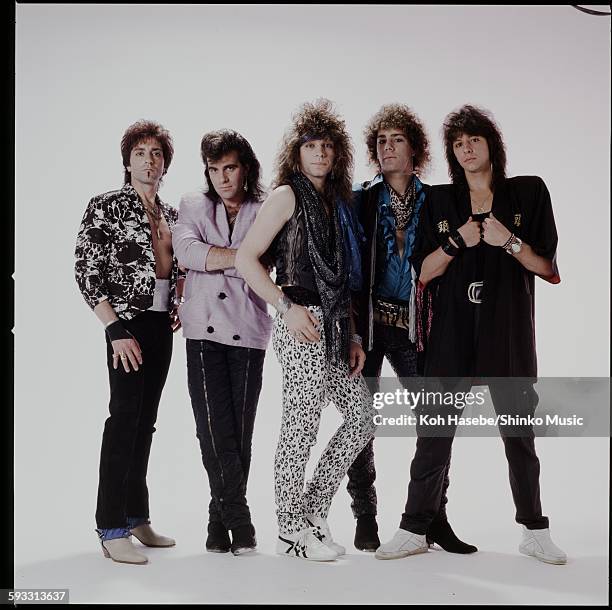 Bon Jovi studio photo session in Tokyo, April 1985.