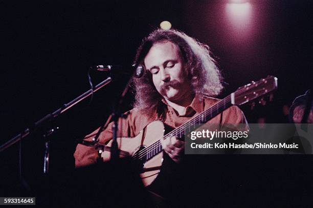 David Crosby Graham Nash live at Nippon Budokan, Tokyo, December 1975.