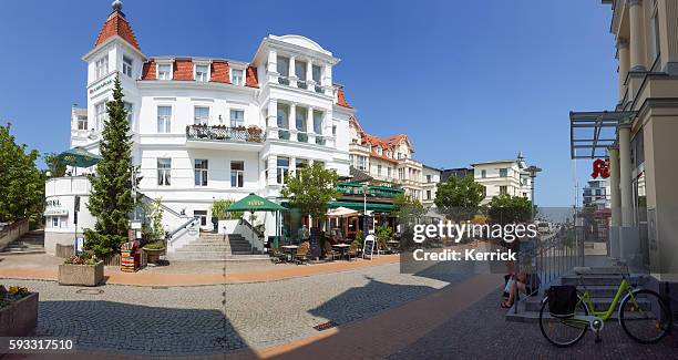 bansin - usedom, alemania en el mar báltico en verano - usedom fotografías e imágenes de stock