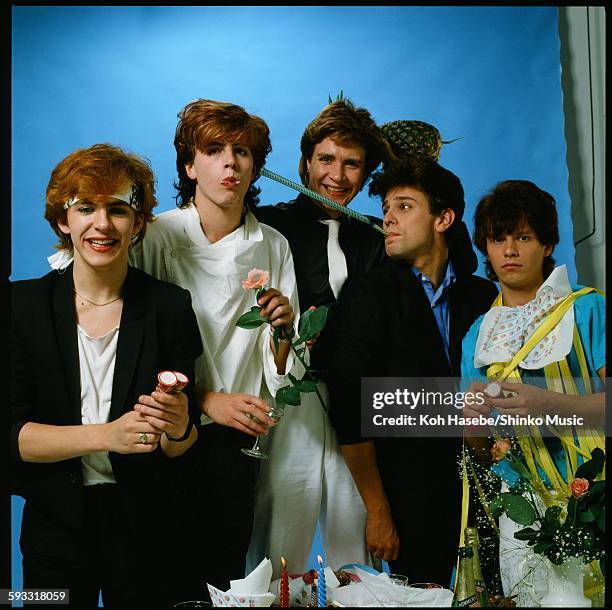 Duran Duran at Studio shooting, Tokyo, May 2, 1982.