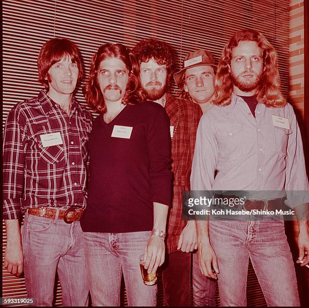 Eagles at Press conference, Tokyo, February 1976.