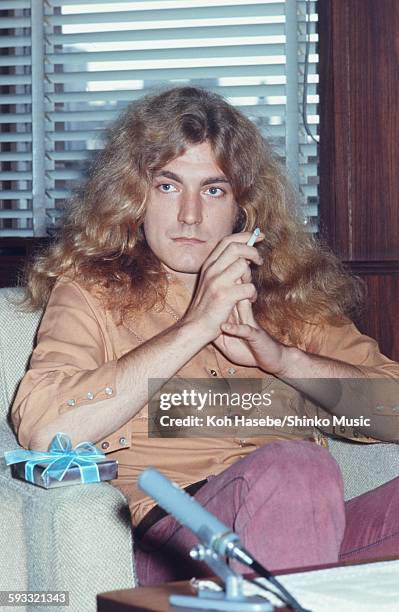 Robert Plant at the hotel, Tokyo, September 1971.