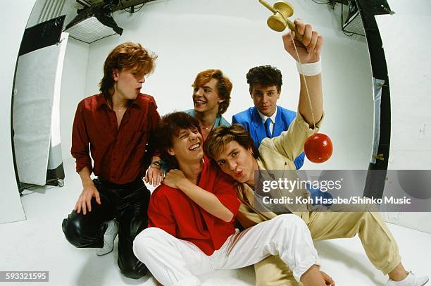Duran Duran at photo studio in Tokyo, May 2, 1982.