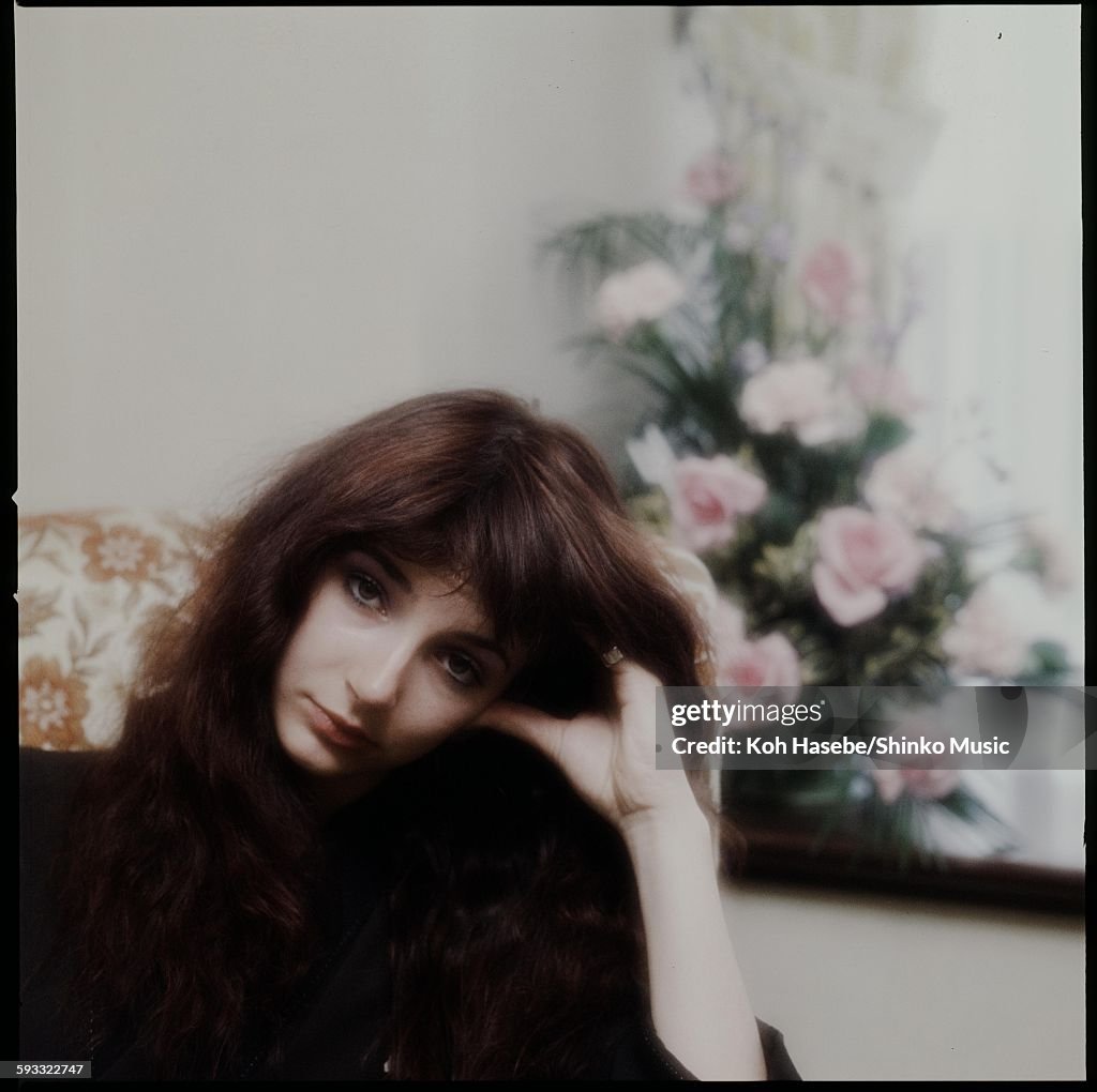 Kate Bush Relaxing In A Hotel Room