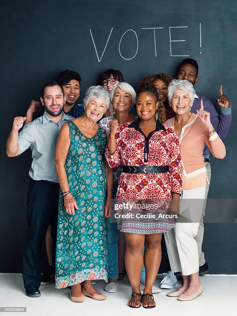 Exercising Our Rights Exercise Your Right To Vote High-Res Stock Photo - Getty Images