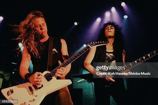 Metallica live at Shibuya Public Hall, Tokyo, November 1986.