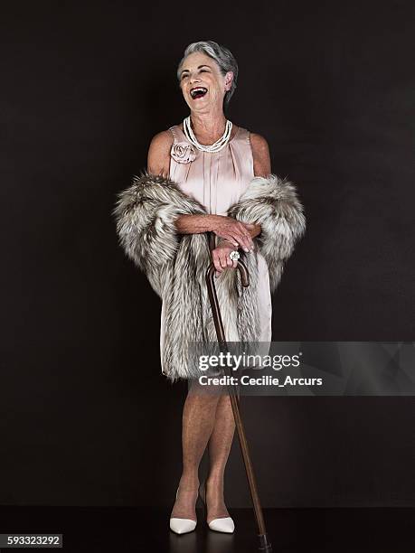 joie de vivre! - mature female models stock pictures, royalty-free photos & images