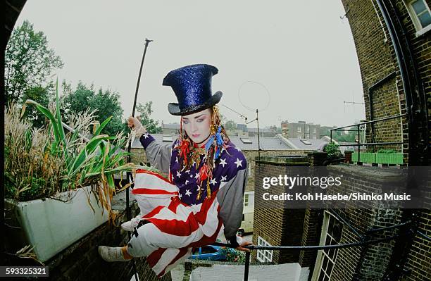 Boy George in London, London, June 1982.