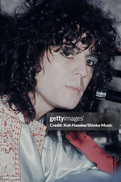 Rex Marc Bolan press conference in Hilton Hotel, Tokyo, November 1972.