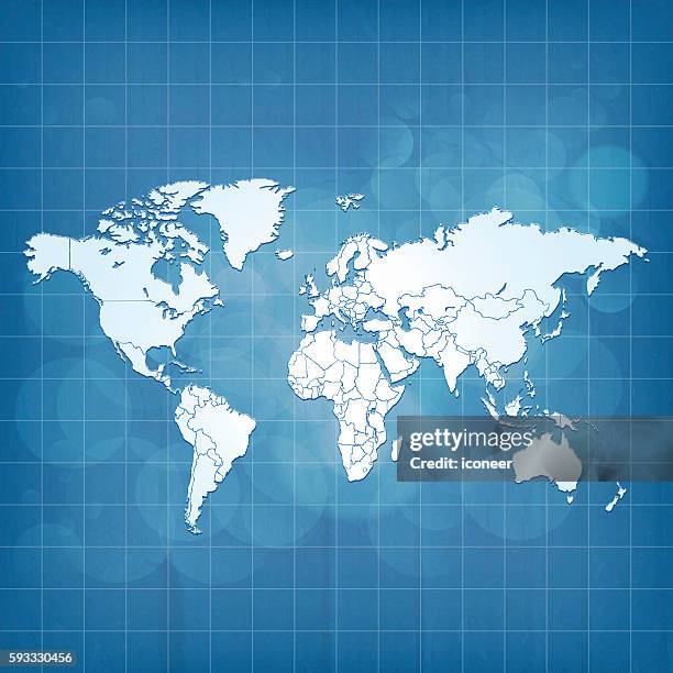 Paper Blue Map 1,071 World Map Blueprint Stock Photos, High-Res Pictures, and Images ...