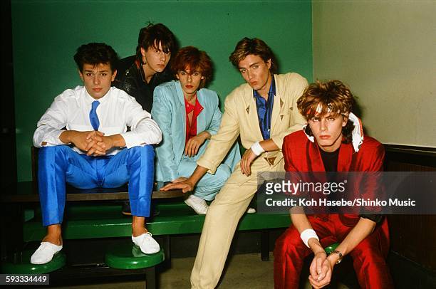 Duran Duran at photo studio in Tokyo, April 25.