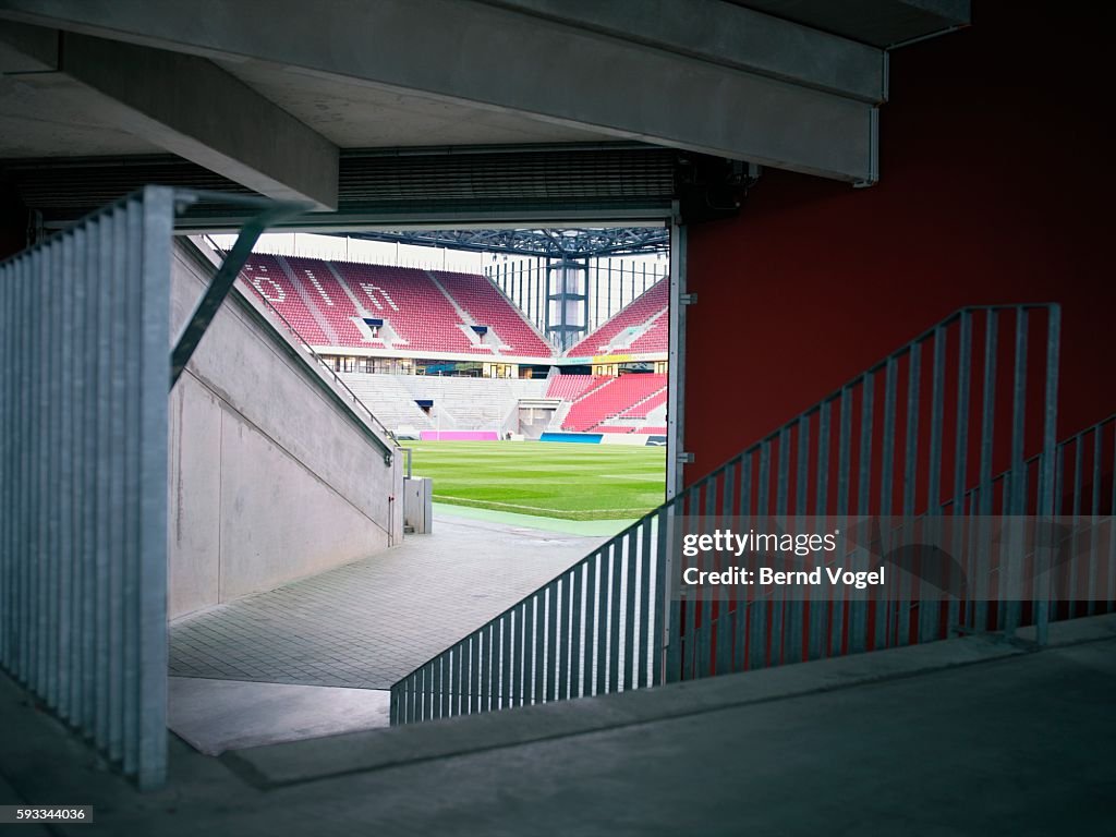 Players entrance to soccer field