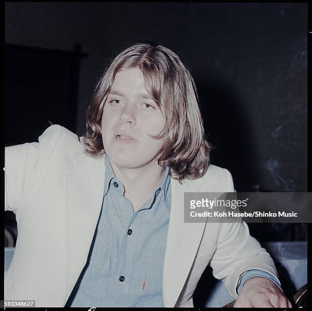 Chicago Peter Cetera press conference on their visit to Japan, Tokyo, June, 1971.