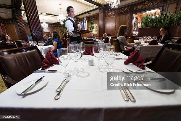 Table No. 40 at Parker's restaurant at the Omni Parker House Hotel in Boston, MA on August 21, 2013. President John F. Kennedy allegedly proposed to...