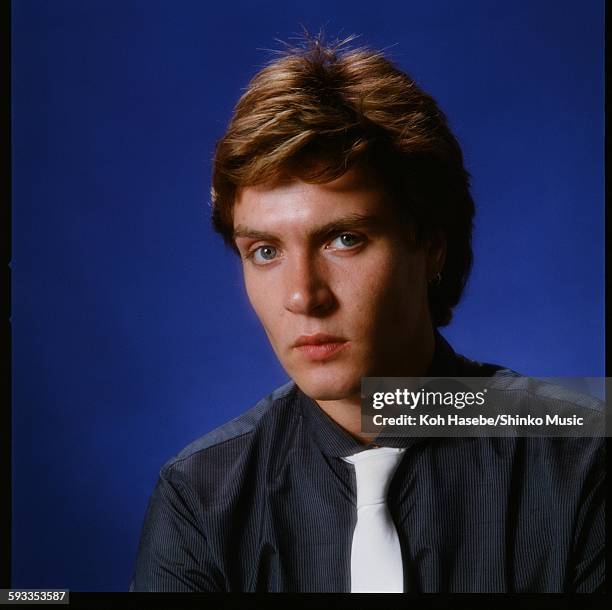 Simon Le Bon at Studio shooting, Tokyo, May 2, 1982.