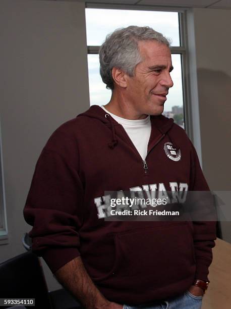 Billionaire Jeffrey Epstein in Cambridge, MA on 9/8/04. Epstein is connected with several prominent people including politicians, actors and...