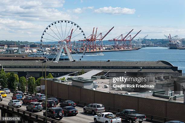 City view of Seattle, WA on June 13, 2013.