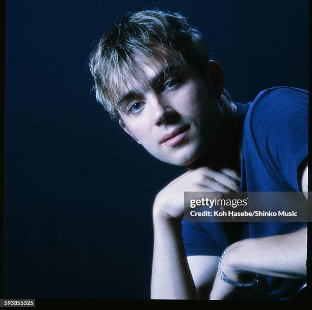 Blur Damon Albarn at photo studio in Tokyo, November 1994.