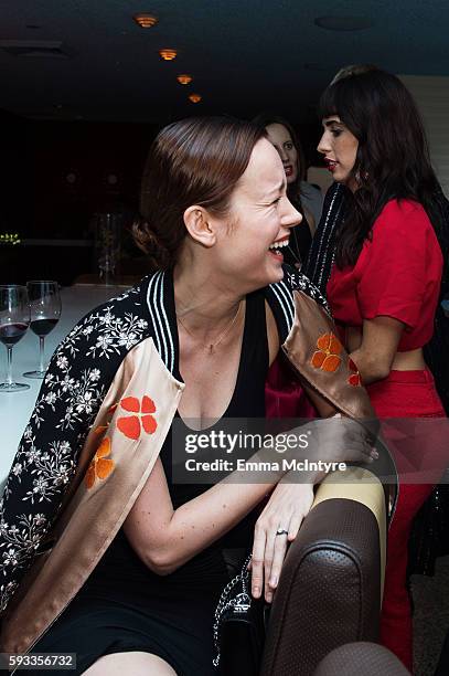 Actresses Brie Larson attends the Women of Cinefamily weekend closing party at The Standard Hollywood on August 21, 2016 in West Hollywood,...