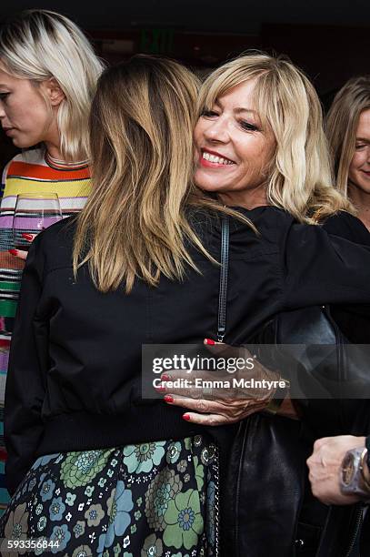 Actress Kiernan Shipka and musician Kim Gordon attend the Women of Cinefamily weekend closing party at The Standard Hollywood on August 21, 2016 in...