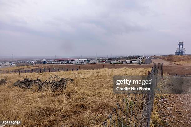 View of Arbat Refugee camp in Northern Iraq - Kurdistan near Sulaimaniyah city in 27 October 2015.