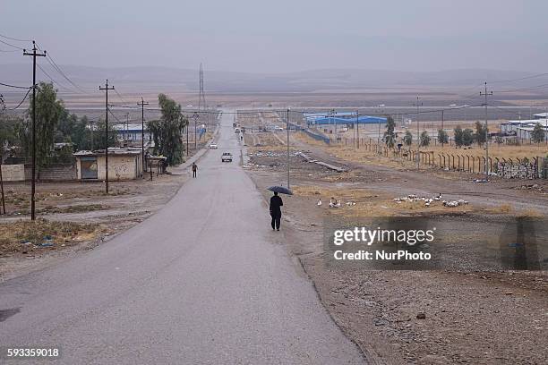 View of Arbat Refugee camp in Northern Iraq - Kurdistan near Sulaimaniyah city in 27 October 2015.