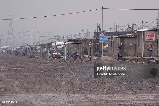 View of Arbat Refugee camp in Northern Iraq - Kurdistan near Sulaimaniyah city in 27 October 2015.