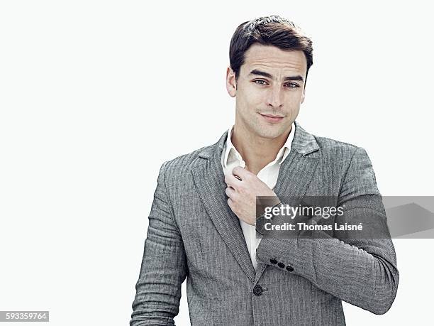 Journalist Julian Bugier is photographed for Self Assignment on May 25, 2011 in Paris, France.