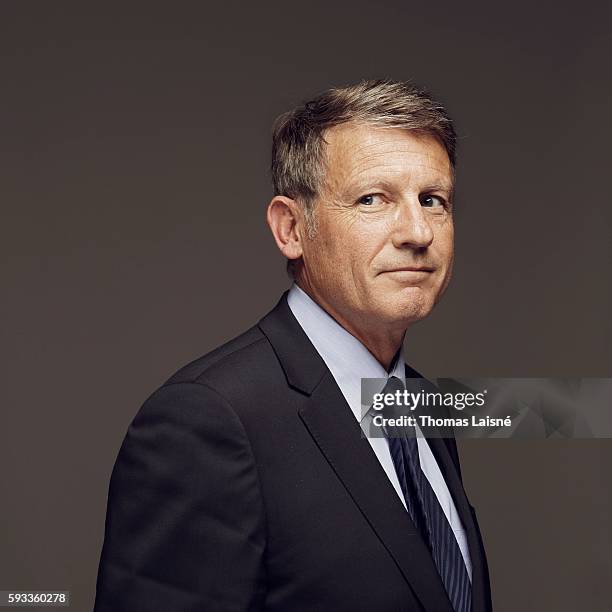 Politician Vincent Peillon is photographed for Self Assignment on August 31, 2012 in Paris, France.