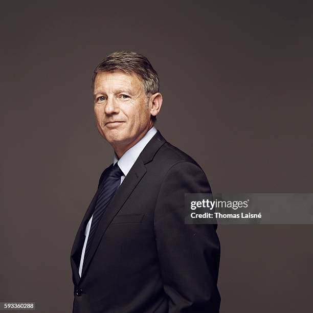 Politician Vincent Peillon is photographed for Self Assignment on August 31, 2012 in Paris, France.