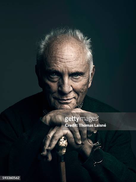 Actor Terence Stamp is photographed for Self Assignment on April 15, 2013 in Paris, France.