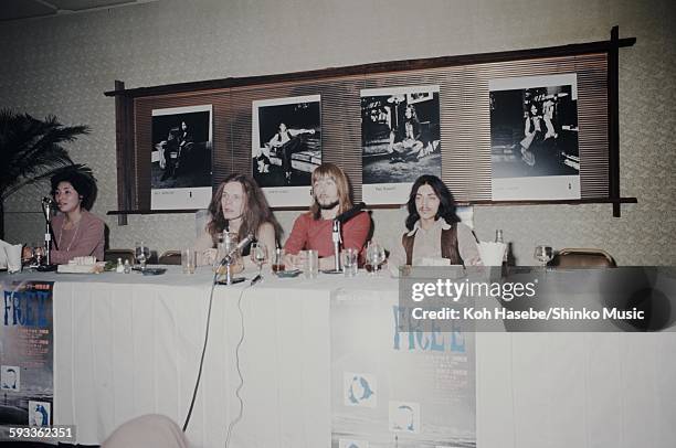 Free at press conference on their first visit to Japan without Paul Rodgersl, Tokyo, May 1971.