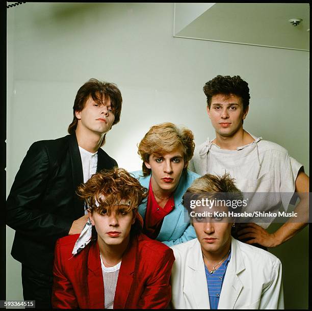 Duran Duran at Studio shooting, Tokyo, May 2, 1982.