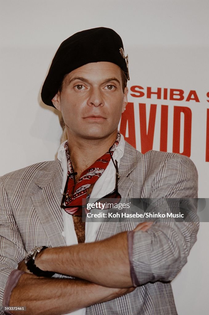 David Lee Roth At Press Conference On Their Arrival