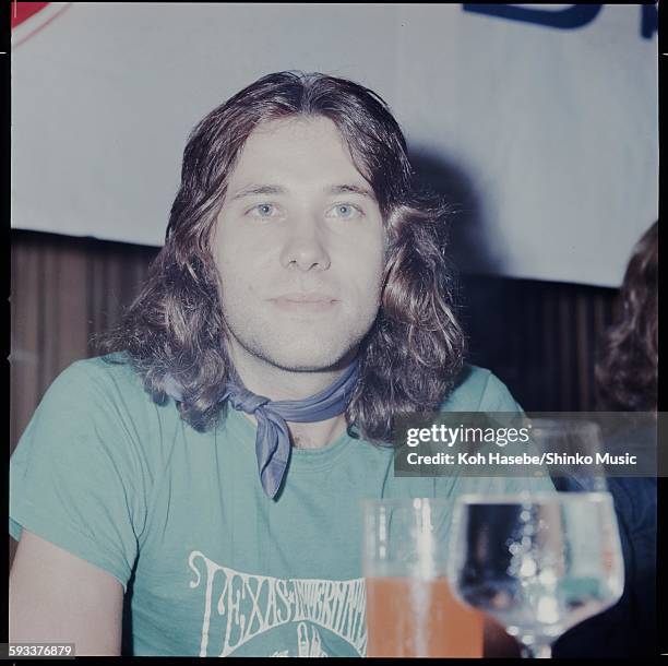 Chicago Terry Kath press conference on their visit to Japan, Tokyo, June, 1971.