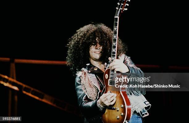 Slash playing guitar solo on Guns N' Roses USA Tour, unknown, July 1991.