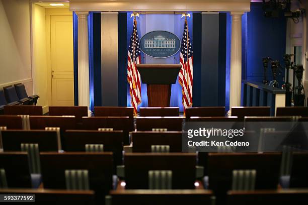 The White House press briefing room.
