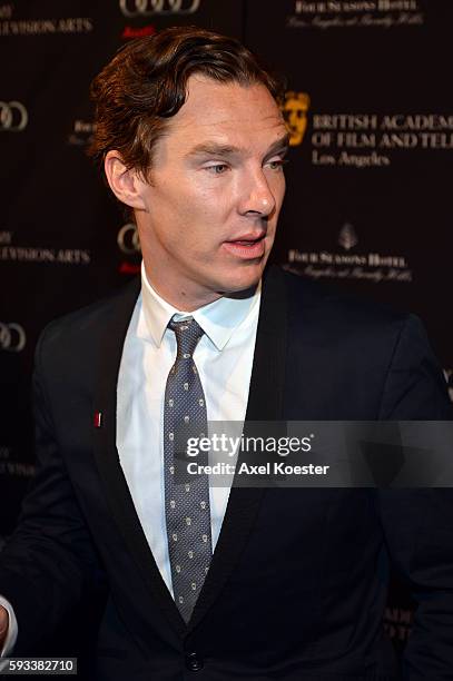 Benedict Cumberbatch arrives at the British Academy of Film and Television Arts Los Angeles Annual Awards Season Tea Party held at The Four Seasons...
