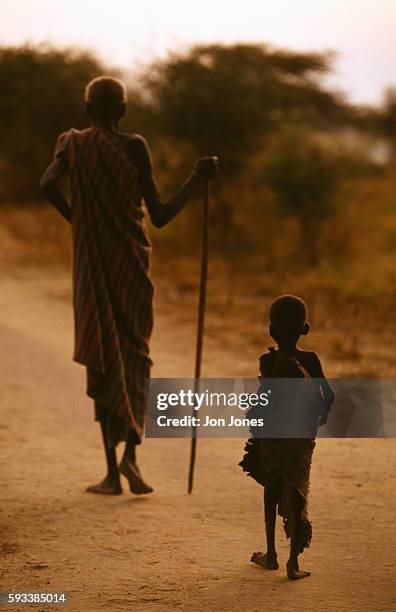 Victims of the South Sudan famine in the Kongor region.