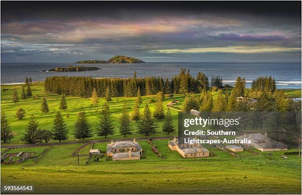 from elizabeth lookout - norfolk island stock pictures, royalty-free photos & images